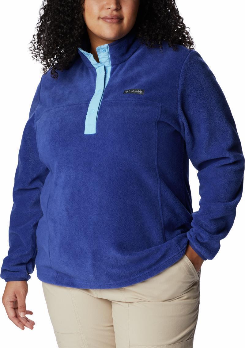Benton Springs Half Snap Pullover, Extended - Womens - Dark Sapphire / Vista Blue 3