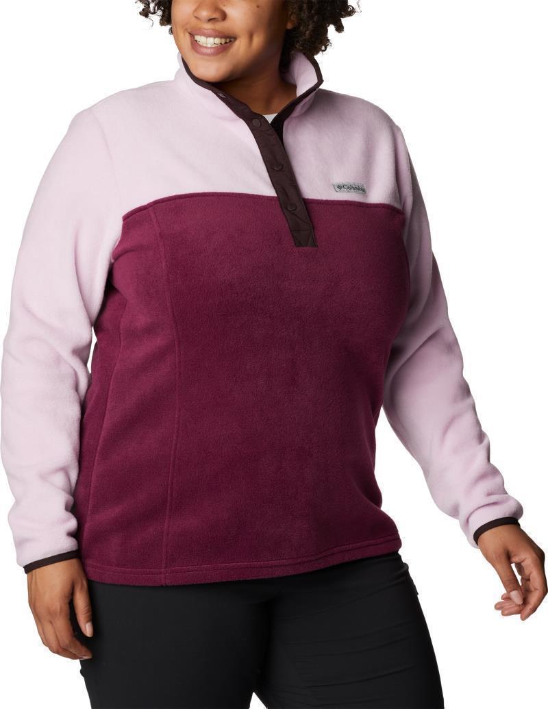 Benton Springs Half Snap Pullover, Extended - Womens - Marionberry / Aura 3