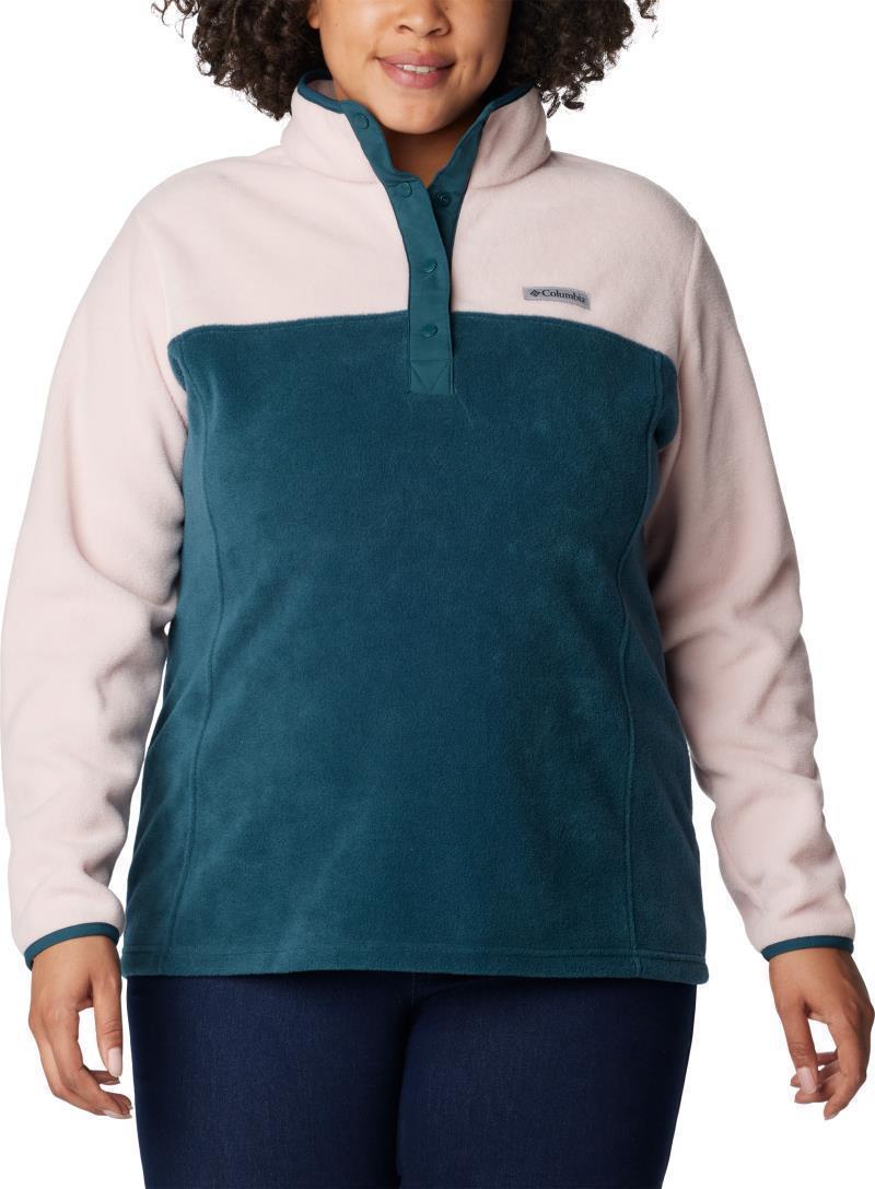 Benton Springs Half Snap Pullover, Extended - Womens - Night Wave / Dusty Pink / Night Wave 2