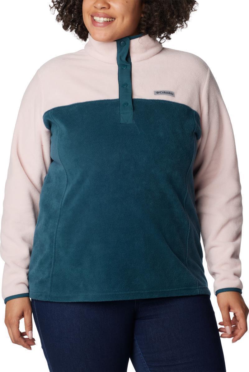 Benton Springs Half Snap Pullover, Extended - Womens - Night Wave / Dusty Pink / Night Wave 5