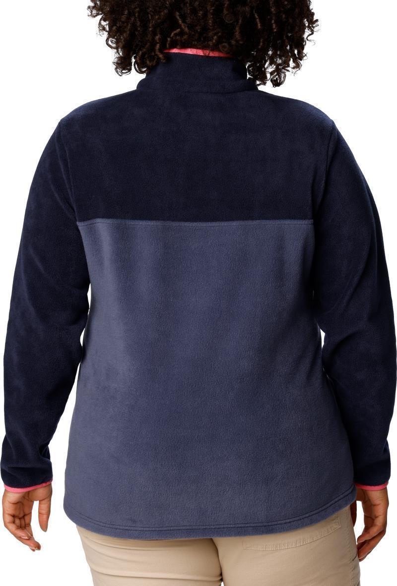 Benton Springs Half Snap Pullover, Extended - Womens - Nocturnal / Dark Nocturnal / Camellia Rose 2