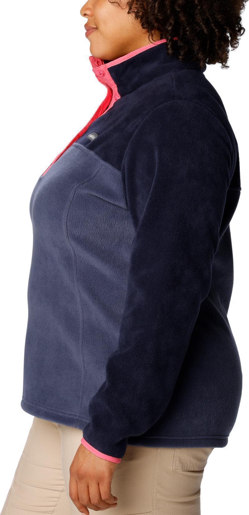 Benton Springs Half Snap Pullover, Extended - Womens - Nocturnal / Dark Nocturnal / Camellia Rose 3