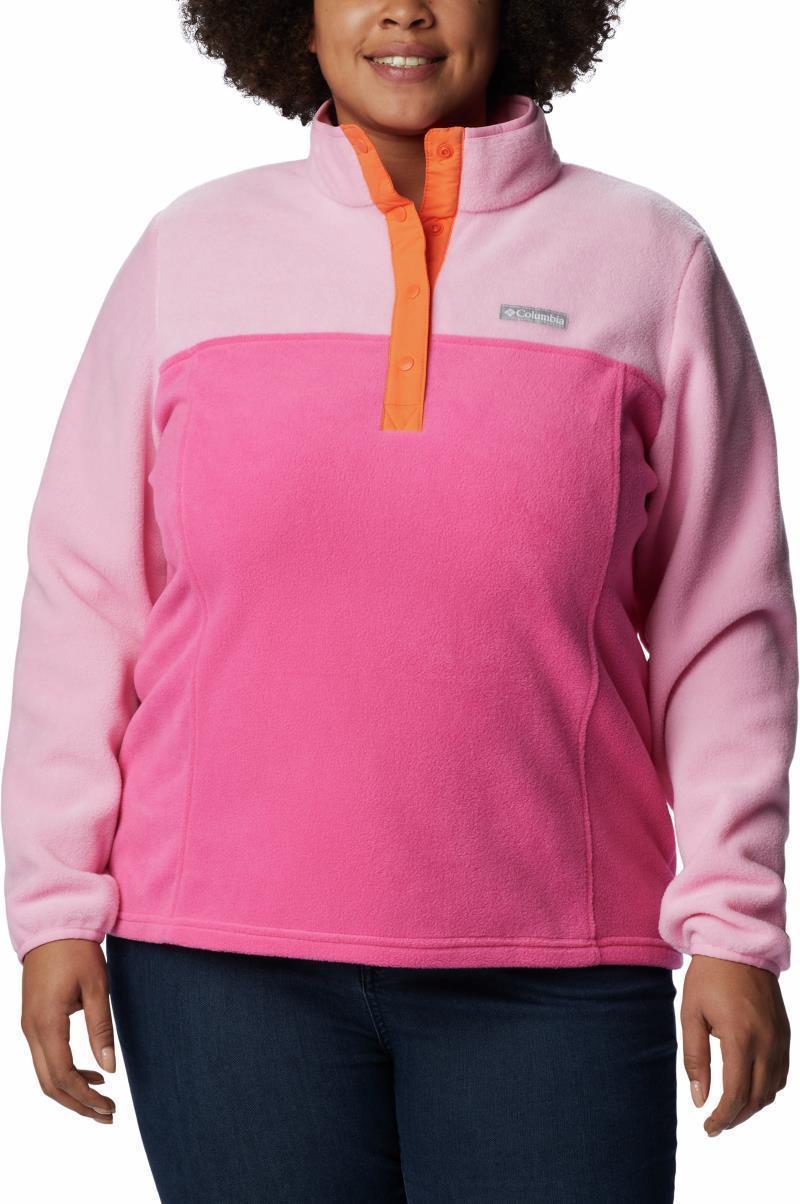 Benton Springs Half Snap Pullover, Extended - Womens - Wild Geranium / Wild Rose 1