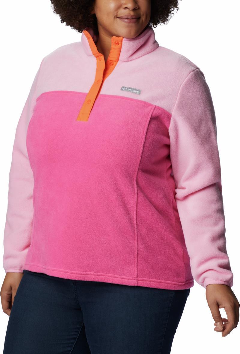 Benton Springs Half Snap Pullover, Extended - Womens - Wild Geranium / Wild Rose 3