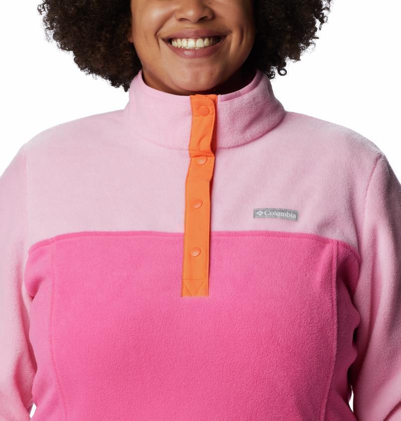 Benton Springs Half Snap Pullover, Extended - Womens - Wild Geranium / Wild Rose 4