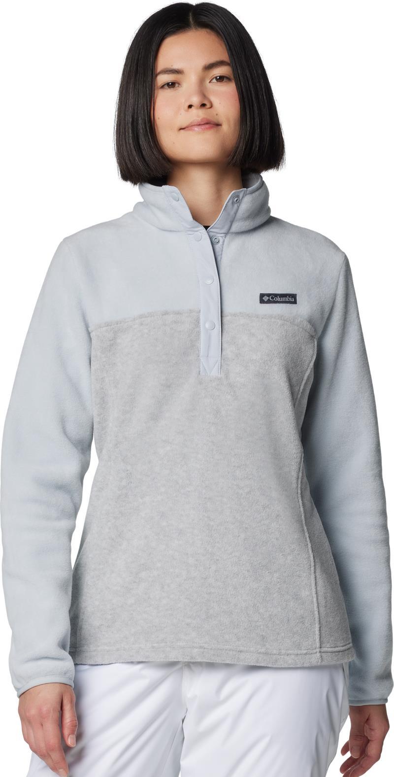 Benton Springs Half Snap Pullover II, Extended - Womens - Cirrus Grey Heather 1