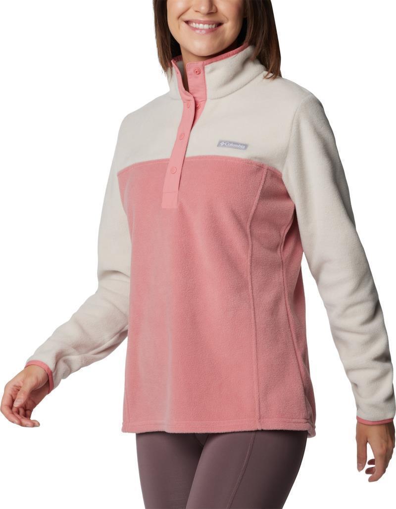 Benton Springs Half Snap Pullover II, Extended - Womens - Dark Stone / Pink Agave 3