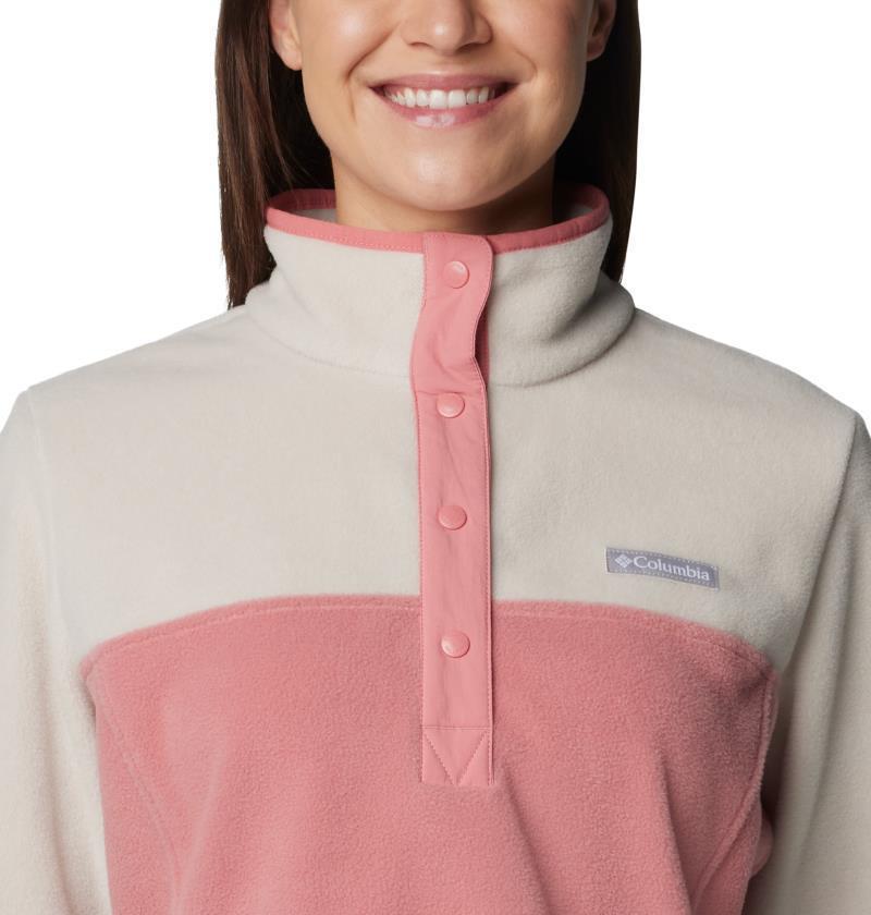 Benton Springs Half Snap Pullover II, Extended - Womens - Dark Stone / Pink Agave 5
