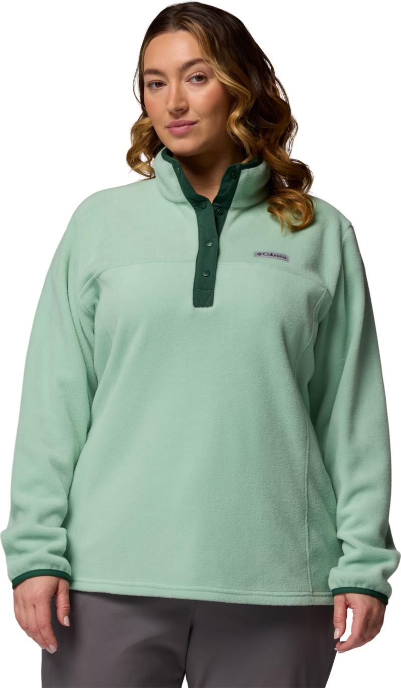 Benton Springs Half Snap Pullover II, Extended - Womens - new mint / rain forest 1