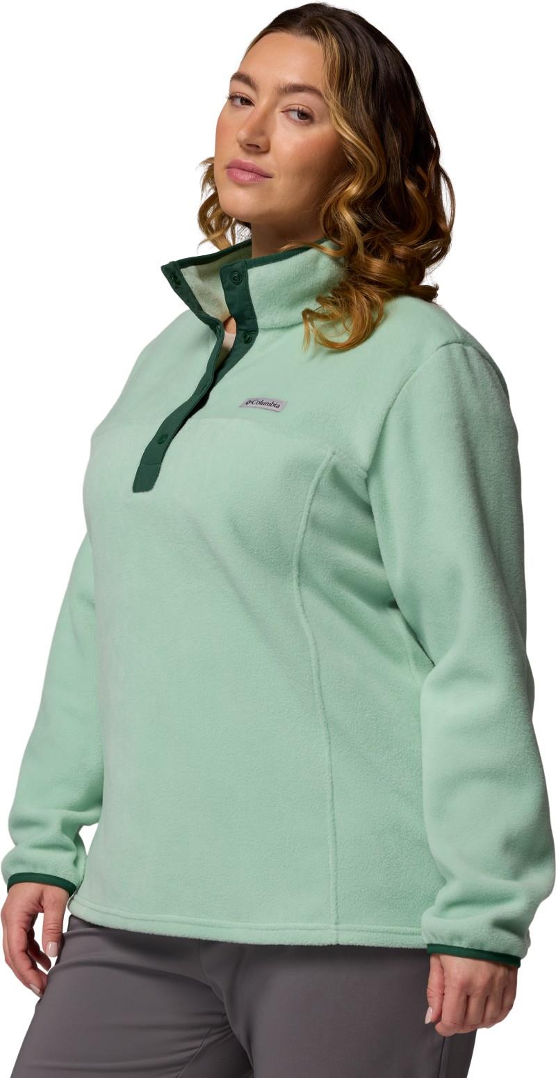 Benton Springs Half Snap Pullover II, Extended - Womens - new mint / rain forest 1