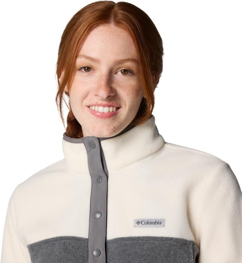 Benton Springs Half Snap Pullover II - Womens - city grey heather / chalk 1