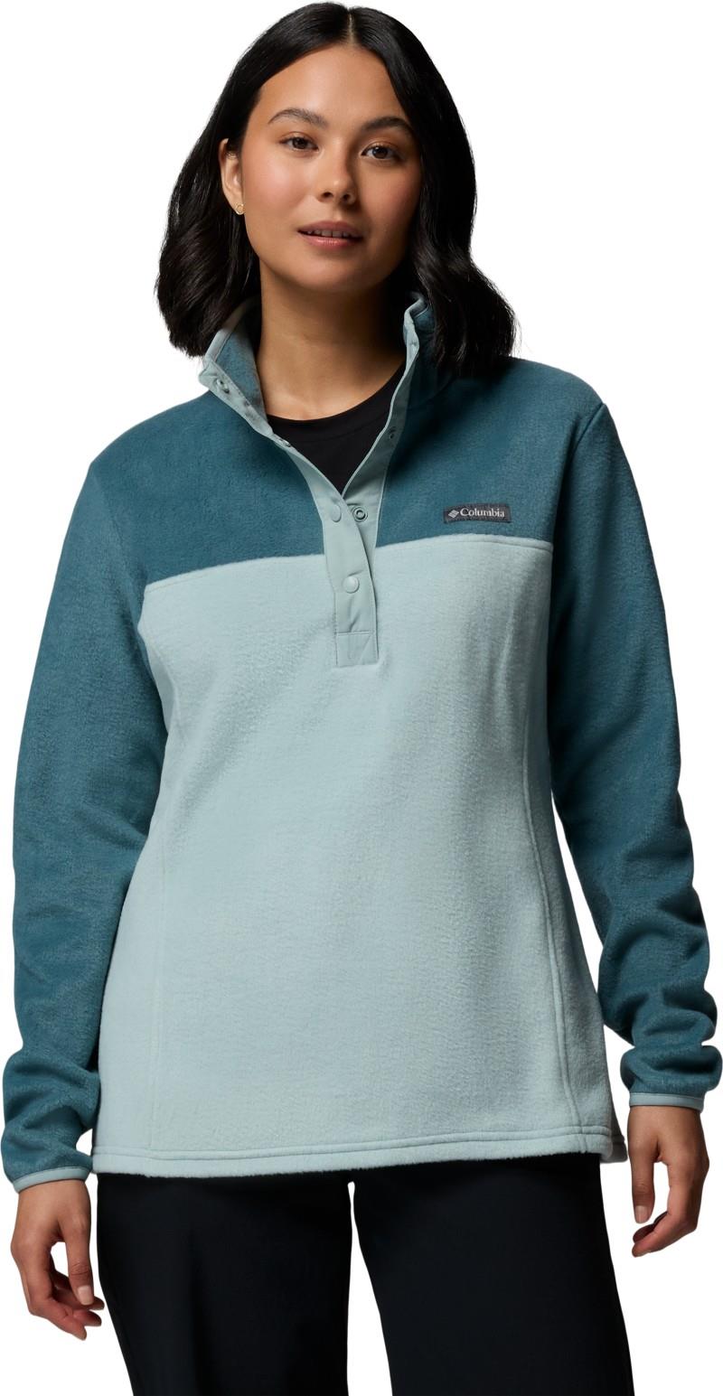 Benton Springs Half Snap Pullover II - Womens - crushed blue / everblue 1