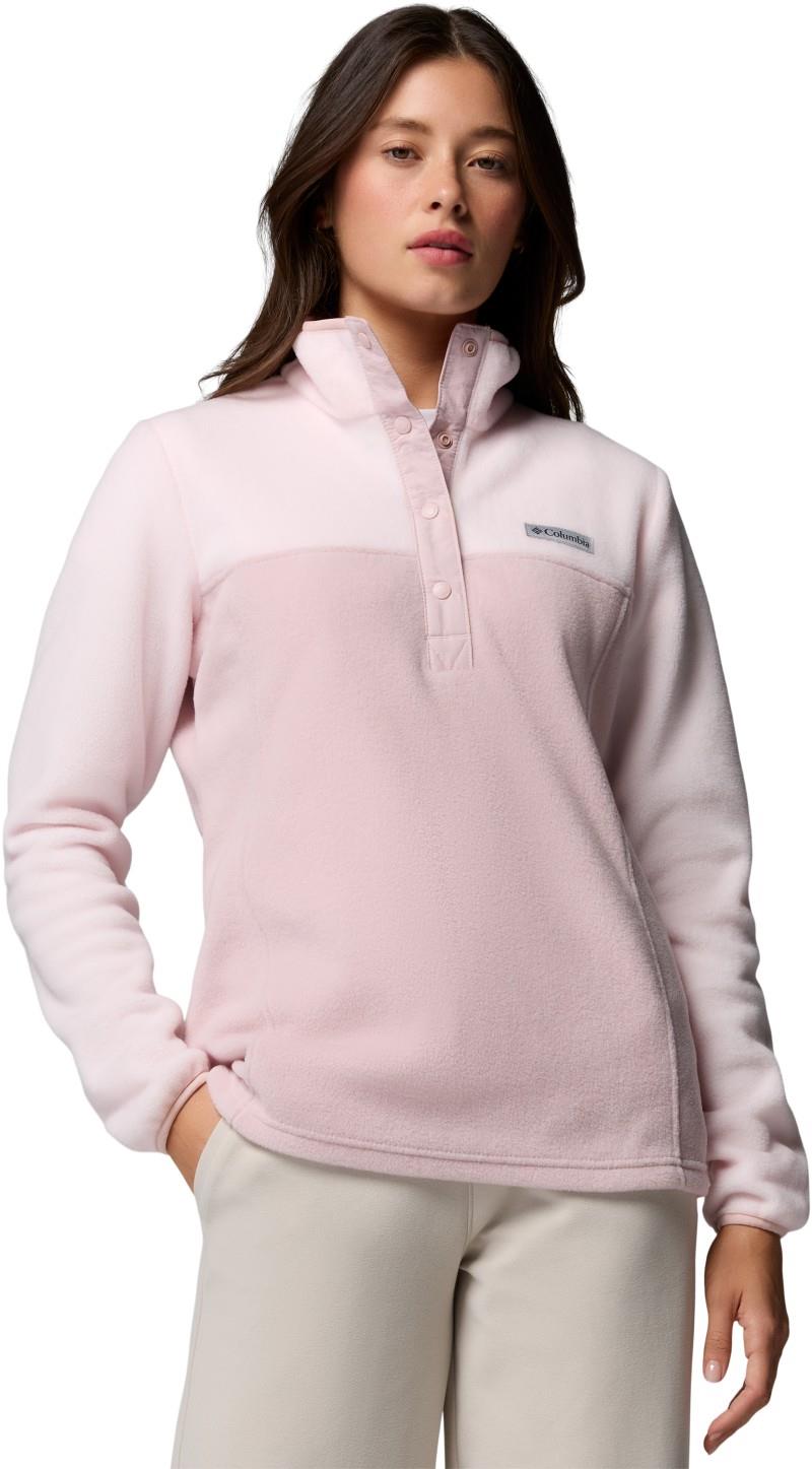 Benton Springs Half Snap Pullover II - Womens - mineral pink / powder pink 1