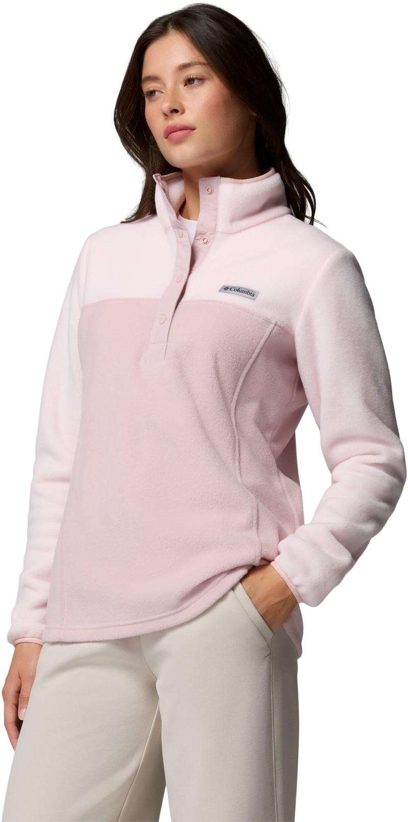 Benton Springs Half Snap Pullover II - Womens - mineral pink / powder pink 1