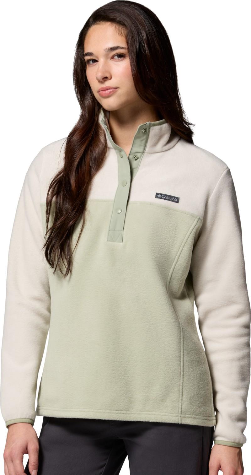 Benton Springs Half Snap Pullover II - Womens - safari / dark stone 1