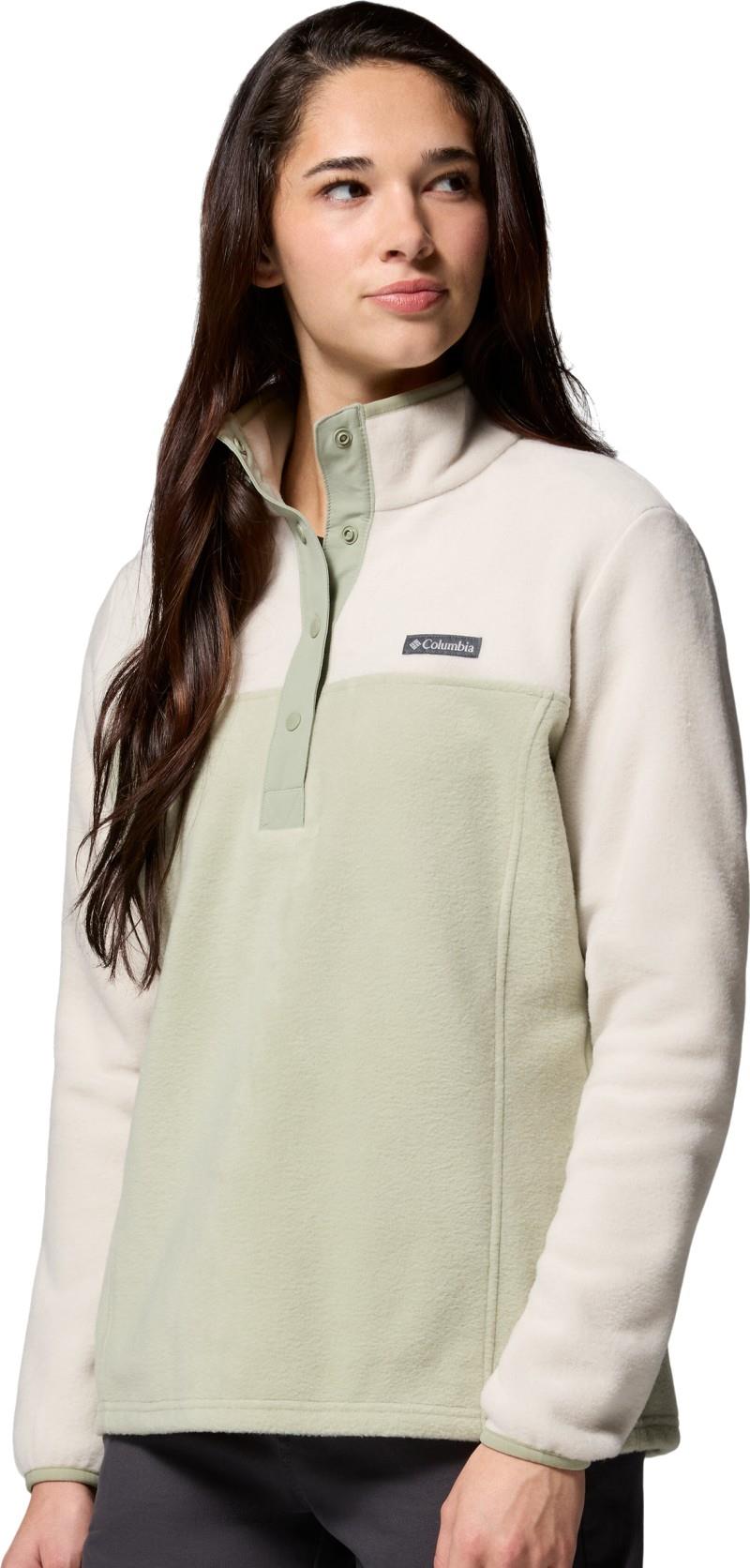Benton Springs Half Snap Pullover II - Womens - safari / dark stone 1