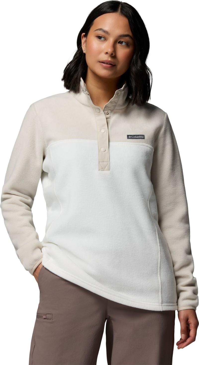 Benton Springs Half Snap Pullover II - Womens - sea salt / dark stone 1
