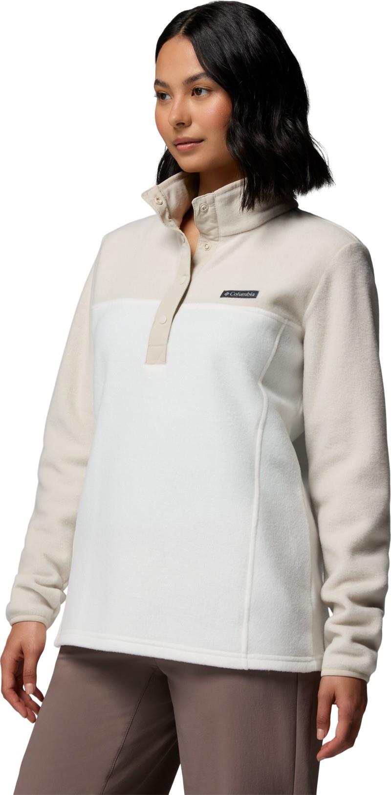 Benton Springs Half Snap Pullover II - Womens - sea salt / dark stone 1