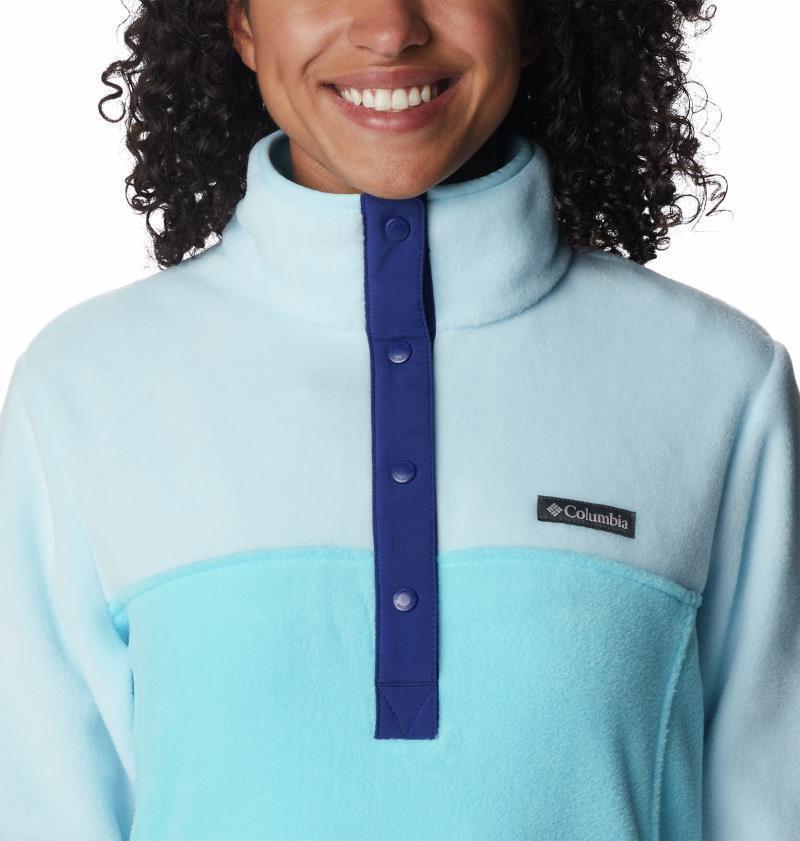 Benton Springs Half Snap Pullover - Womens - Atoll / Spring Blue 4