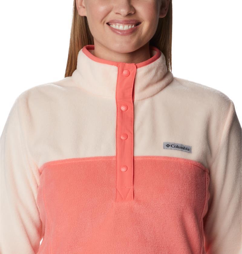 Benton Springs Half Snap Pullover - Womens - Blush Pink / Peach Blossom 5