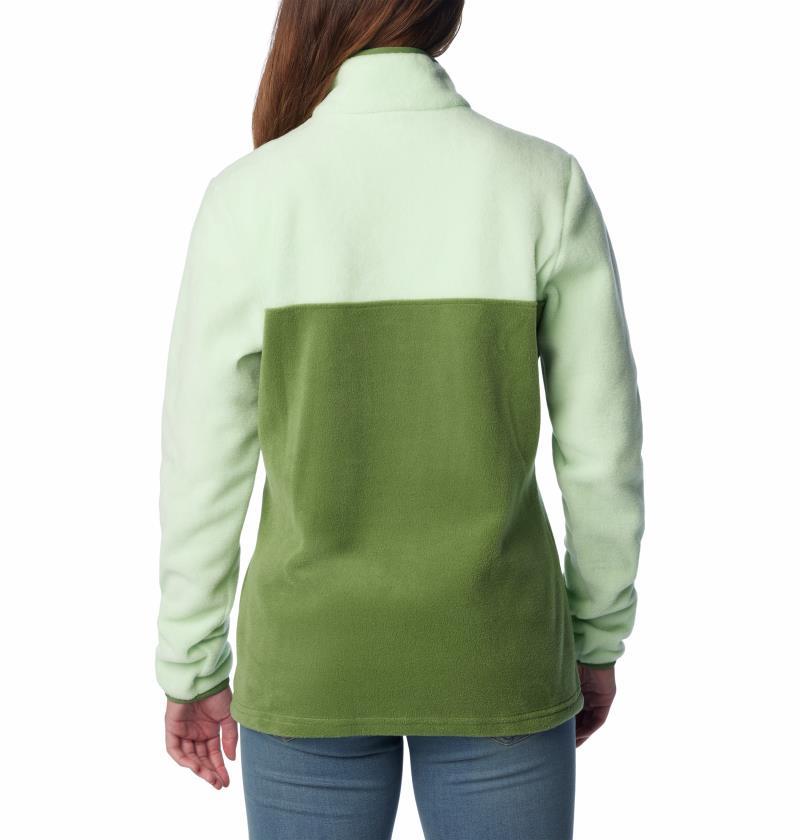 Benton Springs Half Snap Pullover - Womens - Canteen / Sage Leaf 2