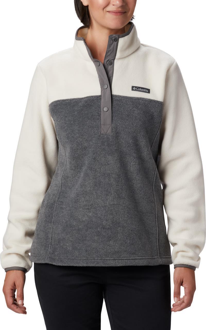 Benton Springs Half Snap Pullover - Womens - City Grey Heather / Chalk 1