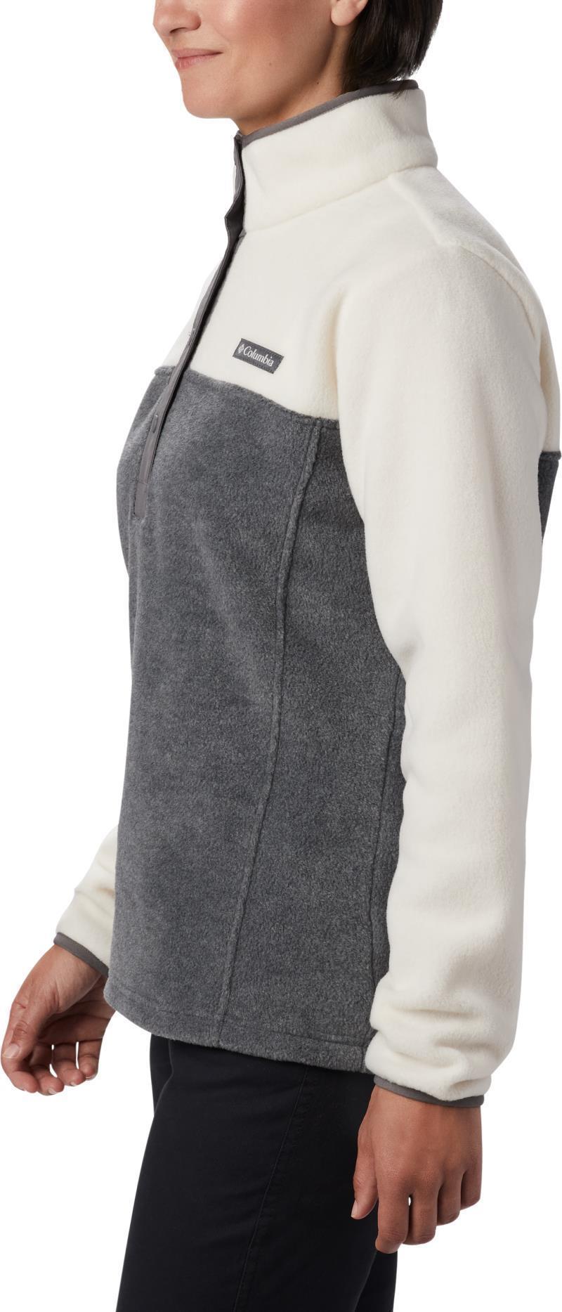 Benton Springs Half Snap Pullover - Womens - City Grey Heather / Chalk 3