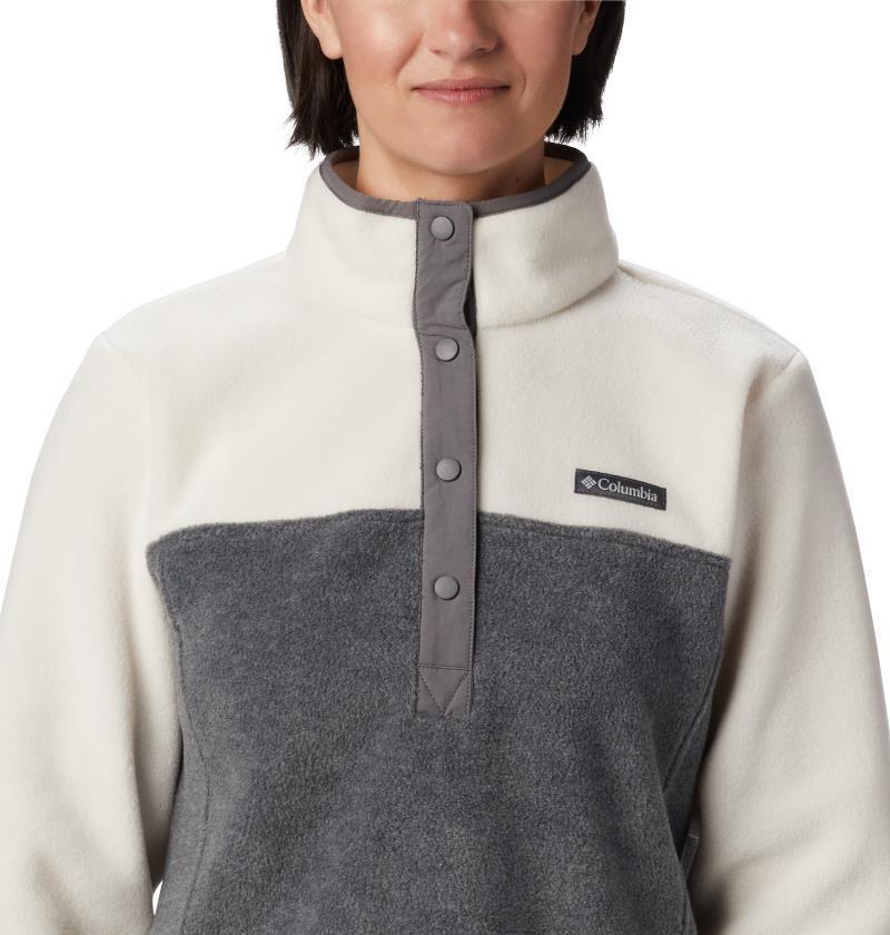 Benton Springs Half Snap Pullover - Womens - City Grey Heather / Chalk 4