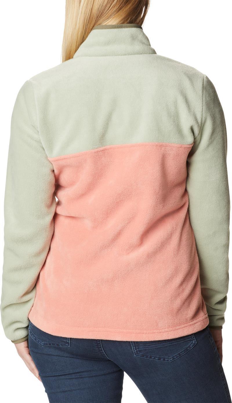 Benton Springs Half Snap Pullover - Womens - Faded Peach / Safari / Stone Green 2