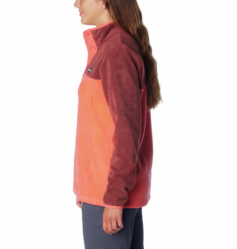 Benton Springs Half Snap Pullover - Womens - Juicy / Spice 5