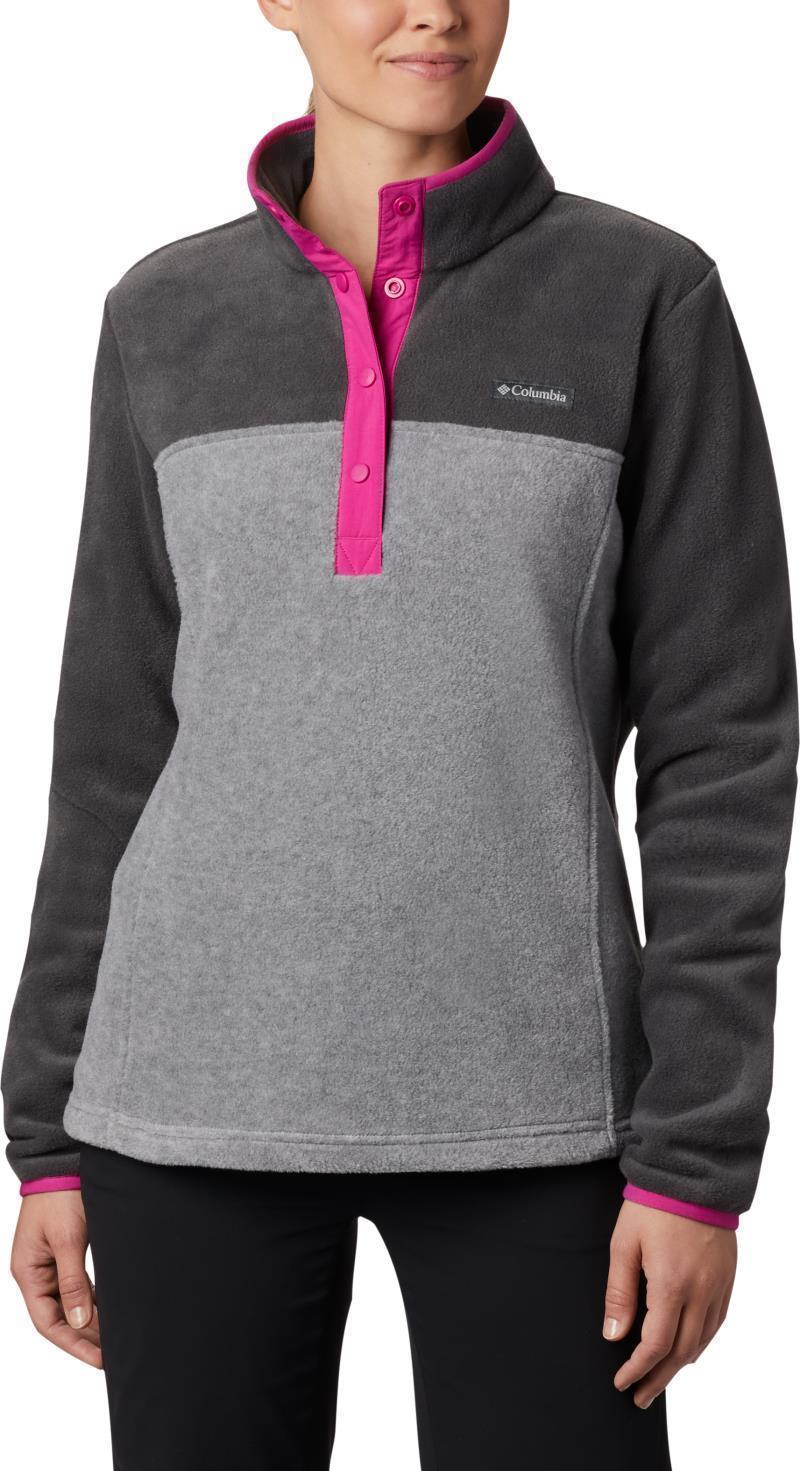 Benton Springs Half Snap Pullover - Womens - Light Grey Heather / Shark 1