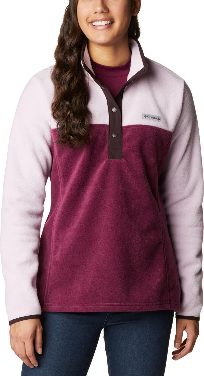 Benton Springs Half Snap Pullover - Womens - Marionberry / Aura 1