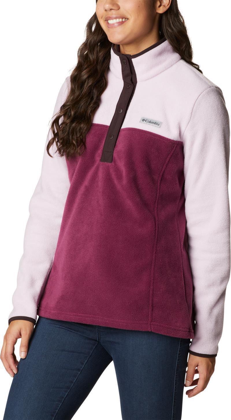 Benton Springs Half Snap Pullover - Womens - Marionberry / Aura 3