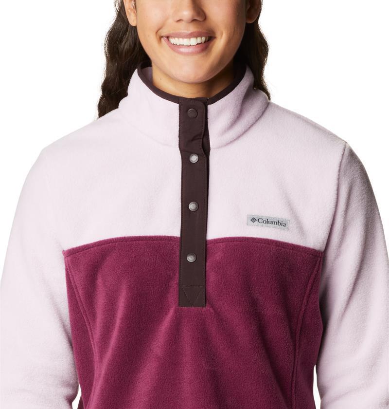 Benton Springs Half Snap Pullover - Womens - Marionberry / Aura 4