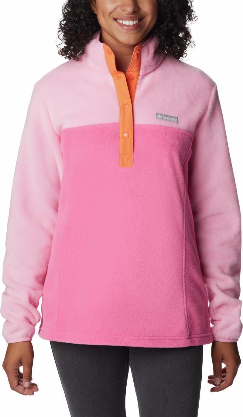 Benton Springs Half Snap Pullover - Womens - Wild Geranium / Wild Rose 1