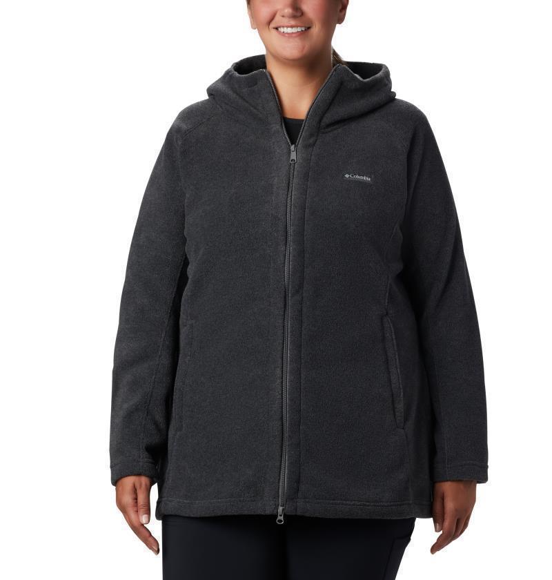 Benton Springs II Long Hoodie, Extended - Womens - Charcoal Heather 1