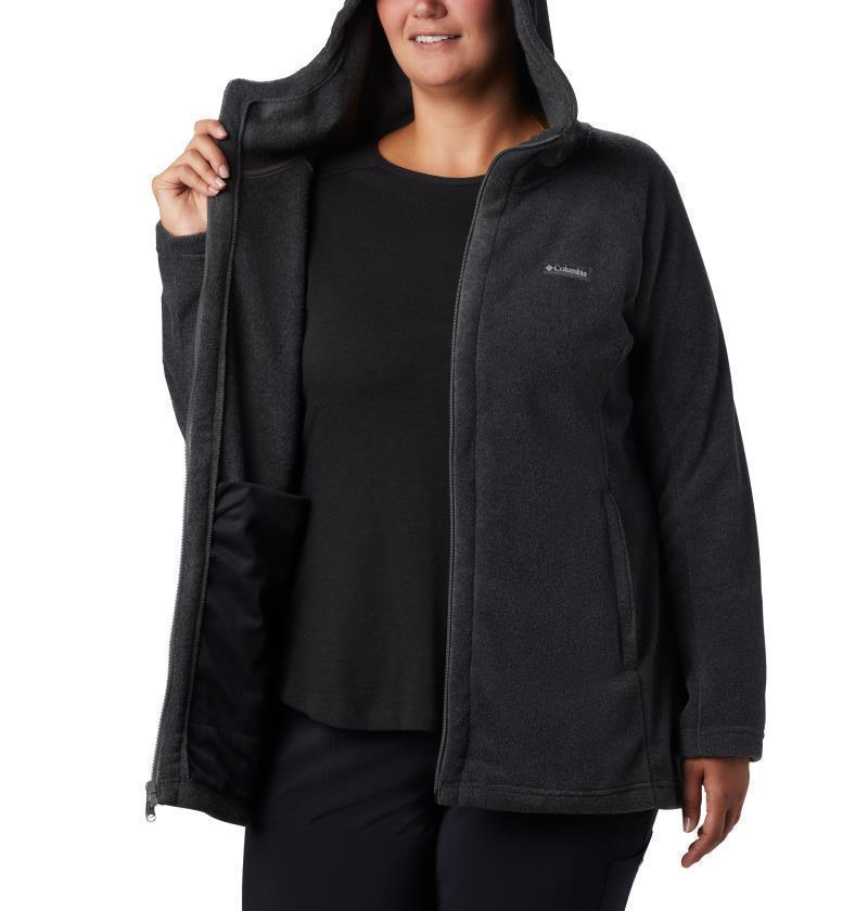 Benton Springs II Long Hoodie, Extended - Womens - Charcoal Heather 5