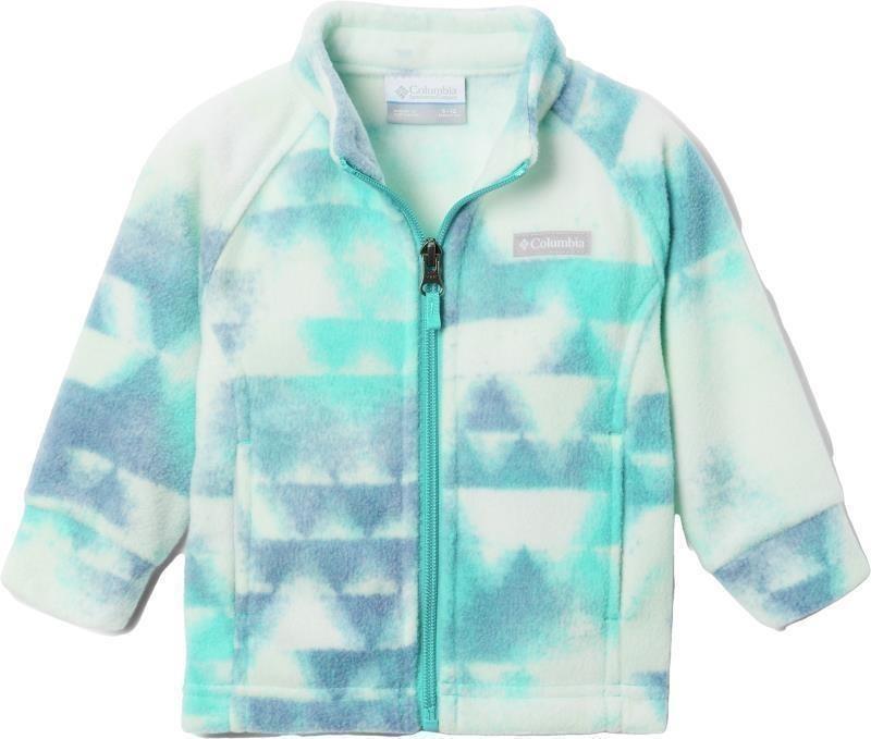 Benton Springs II Printed Fleece - Infant - bright aqua distant peaks 1