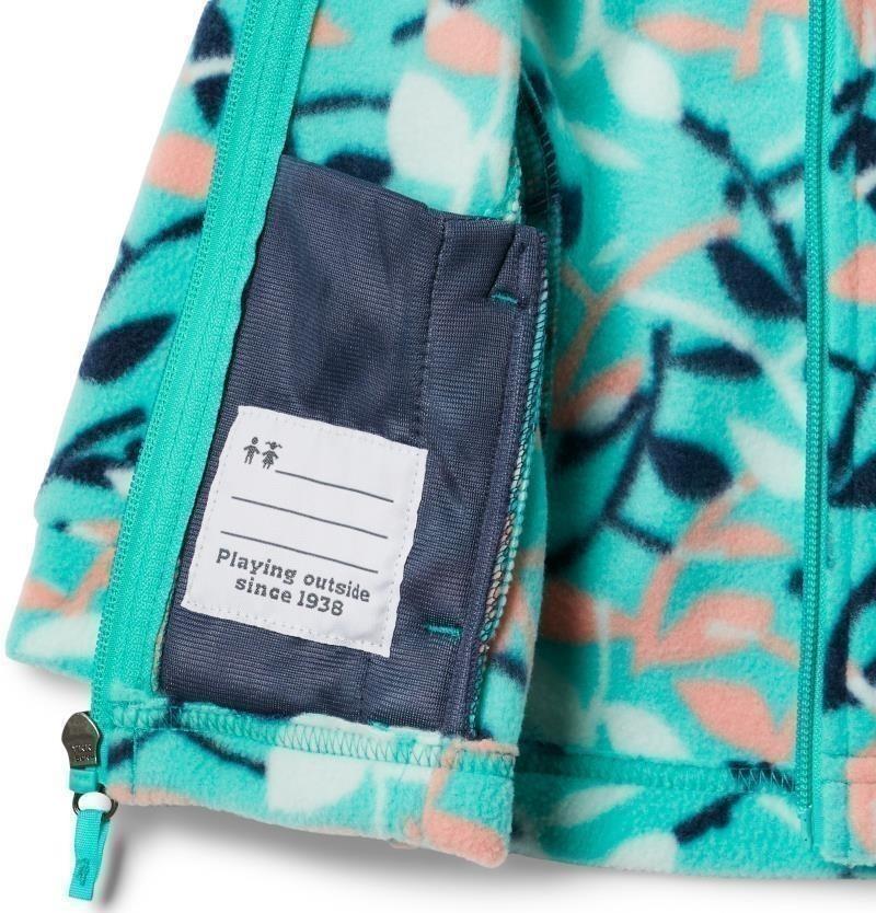 Benton Springs II Printed Fleece - Infant - electric turquoise scrap floral 1
