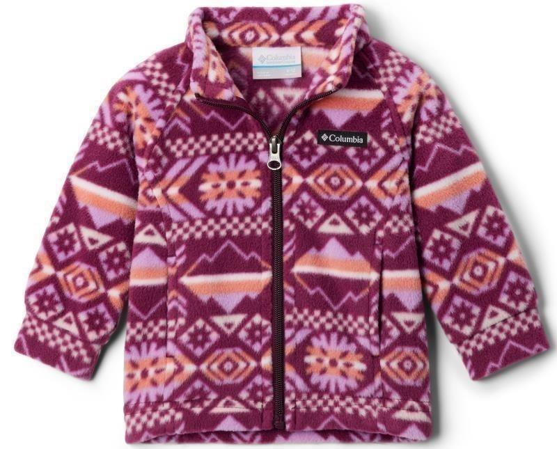 Benton Springs II Printed Fleece - Infant - marionberry checkered peaks 1