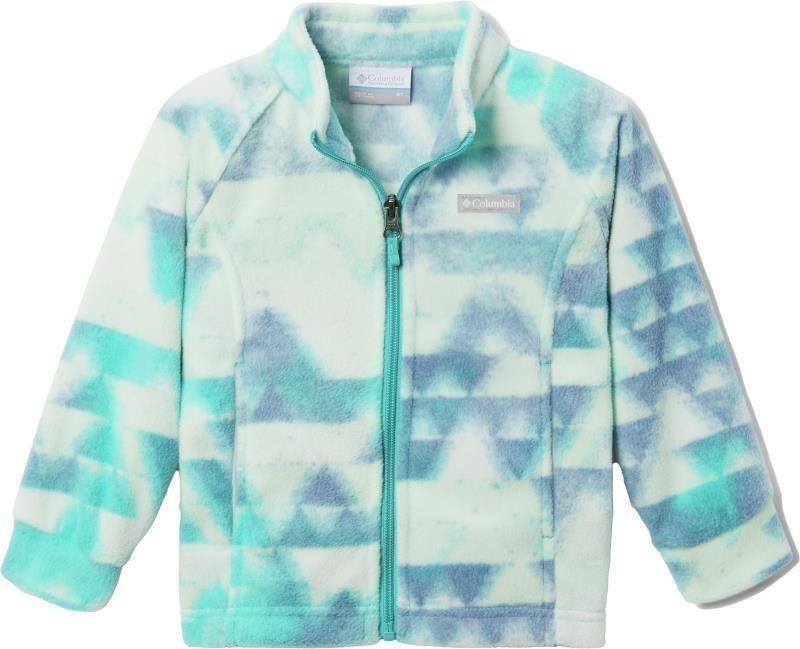 Benton Springs II Printed Fleece - Toddler Girls - bright aqua distant peaks 1