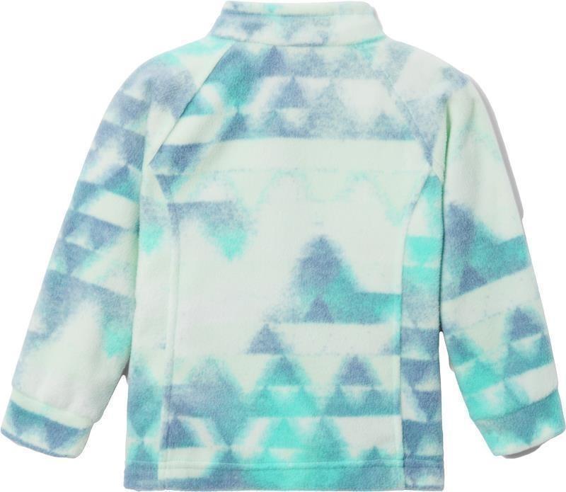 Benton Springs II Printed Fleece - Toddler Girls - bright aqua distant peaks 1