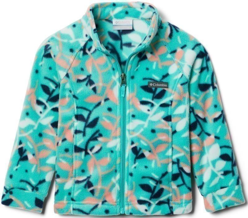 Benton Springs II Printed Fleece - Toddler Girls - electric turquoise scrap floral 1