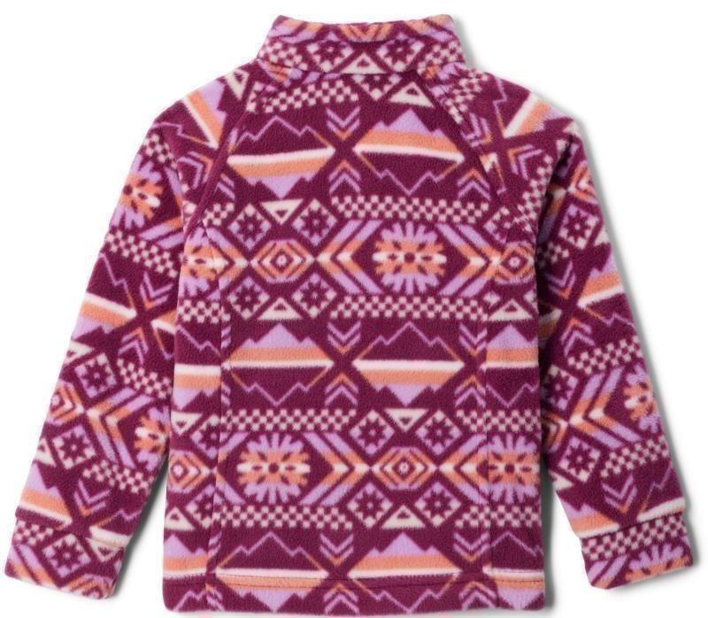 Benton Springs II Printed Fleece - Toddler Girls - marionberry checkered peaks 1