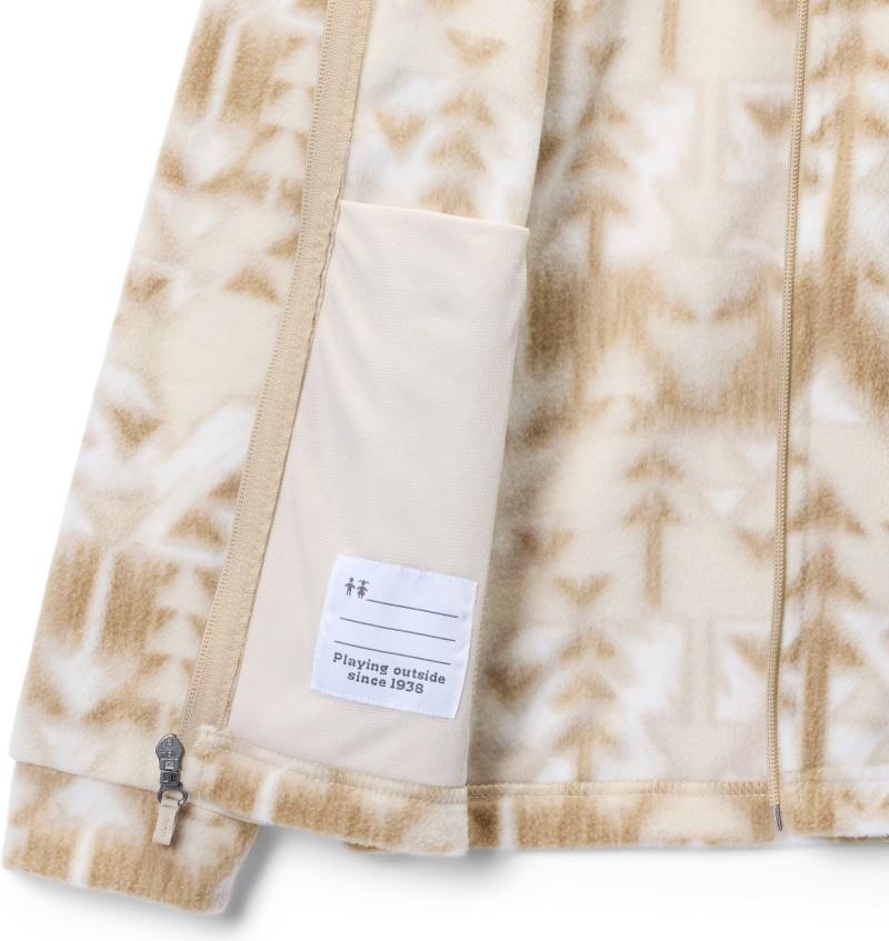 Benton Springs II Printed Fleece - Youth Girls - ancient fossil sketchup 1