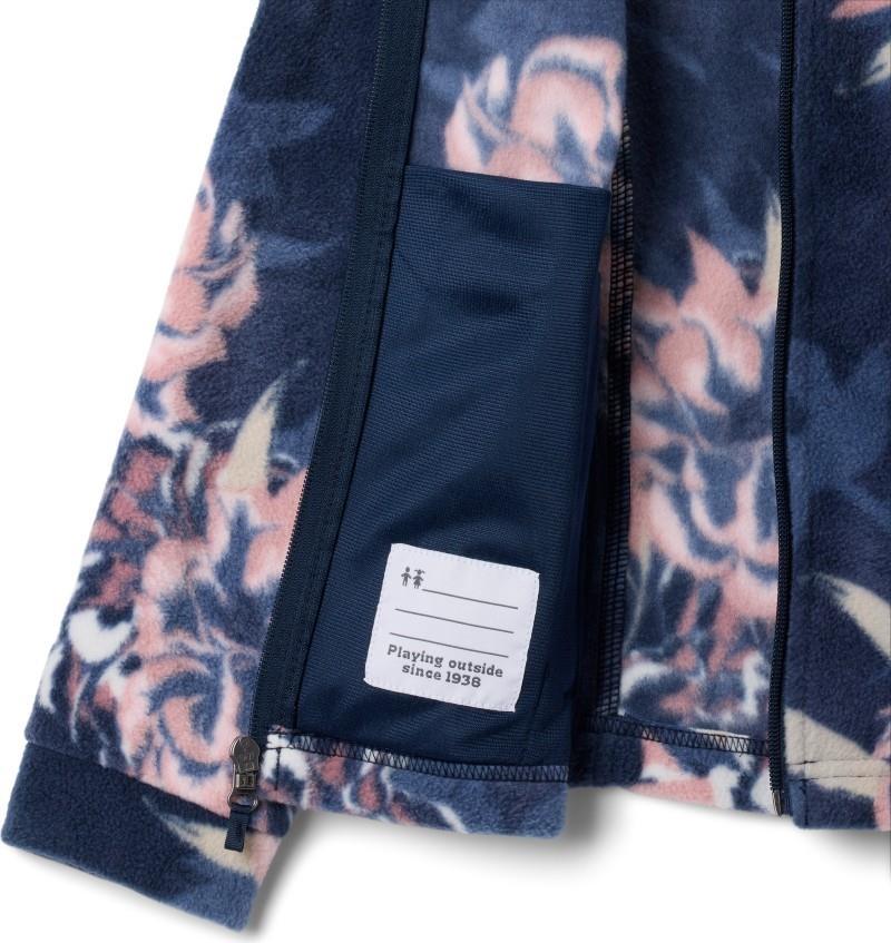 Benton Springs II Printed Fleece - Youth Girls - collegiate navy blossoming 1
