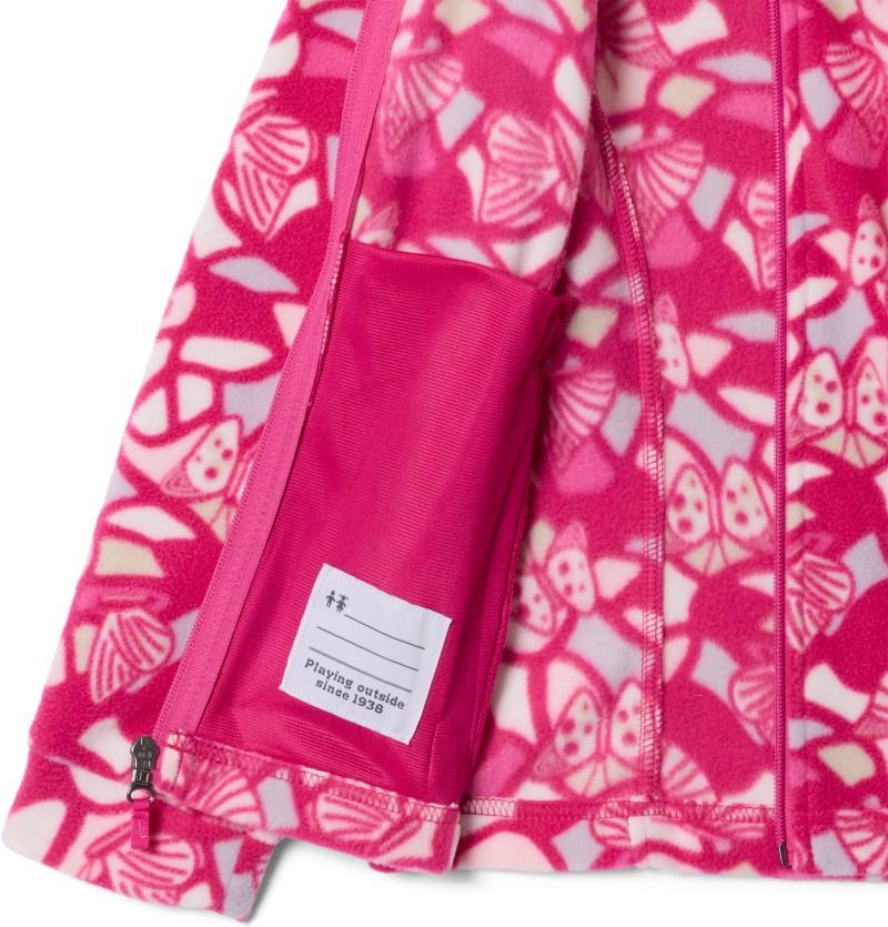 Benton Springs II Printed Fleece - Youth Girls - guava pink fly high 1