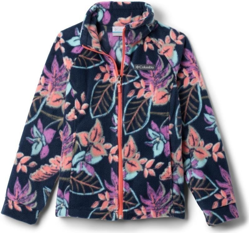 Benton Springs II Printed Fleece - Youth Girls - hot coral pasteled 1