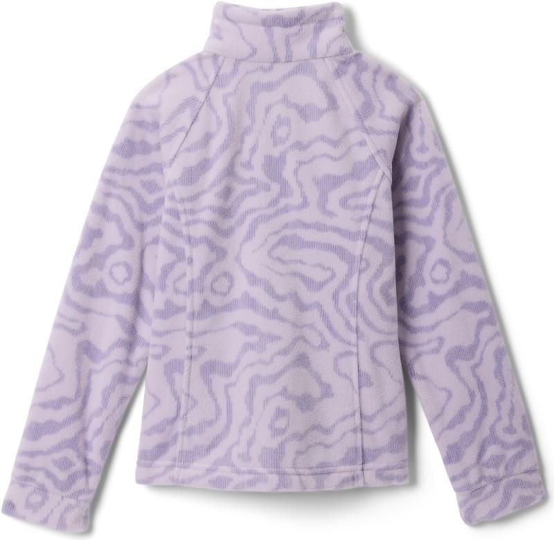 Benton Springs II Printed Fleece - Youth Girls - lavender pearl topoglitch tonal 1