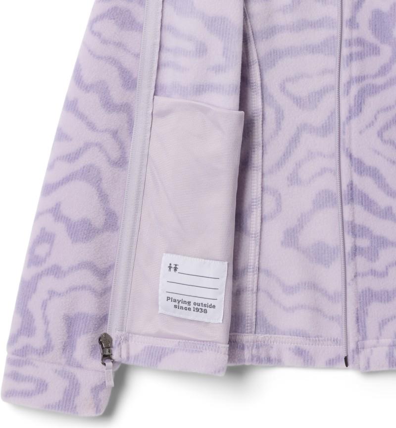 Benton Springs II Printed Fleece - Youth Girls - lavender pearl topoglitch tonal 1